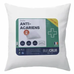 Linge De Chambre|BLEU CALIN 2 oreillers anti acariens