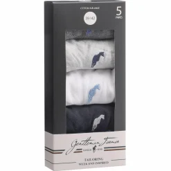 Chaussures Et Accessoires|GENTLEMAN FARMER 5 paires de chaussettes courtes brodées