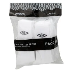 Chaussures Et Accessoires|UMBRO 10 paires de chaussettes tennis blanche 39/42