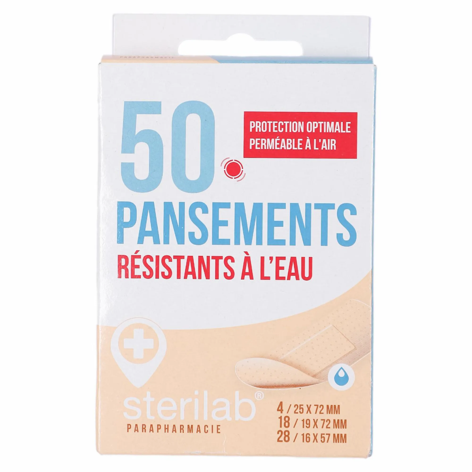 Santé Et Bien-Être|STERILAB 50 pansements résistants à l'eau