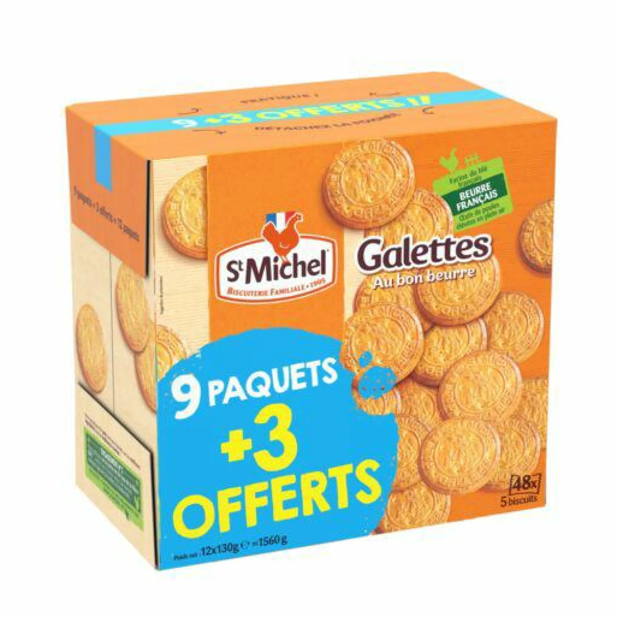 Épicerie Sucrée|Stokomani 12 paquets de galette pure beurre