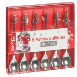 Vaisselle Et Service|TABLE EN FETE / APOINT 6 petites cuillères breloques de Noël