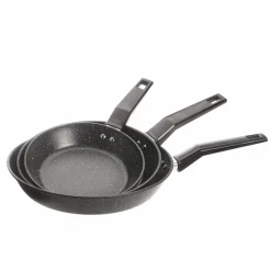 Cuisson Et Ustensiles|DELBO 3 poêles à induction effet pierre