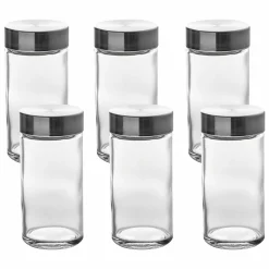 Vaisselle Et Service|FIVE 6 pots à épices en verre transparent