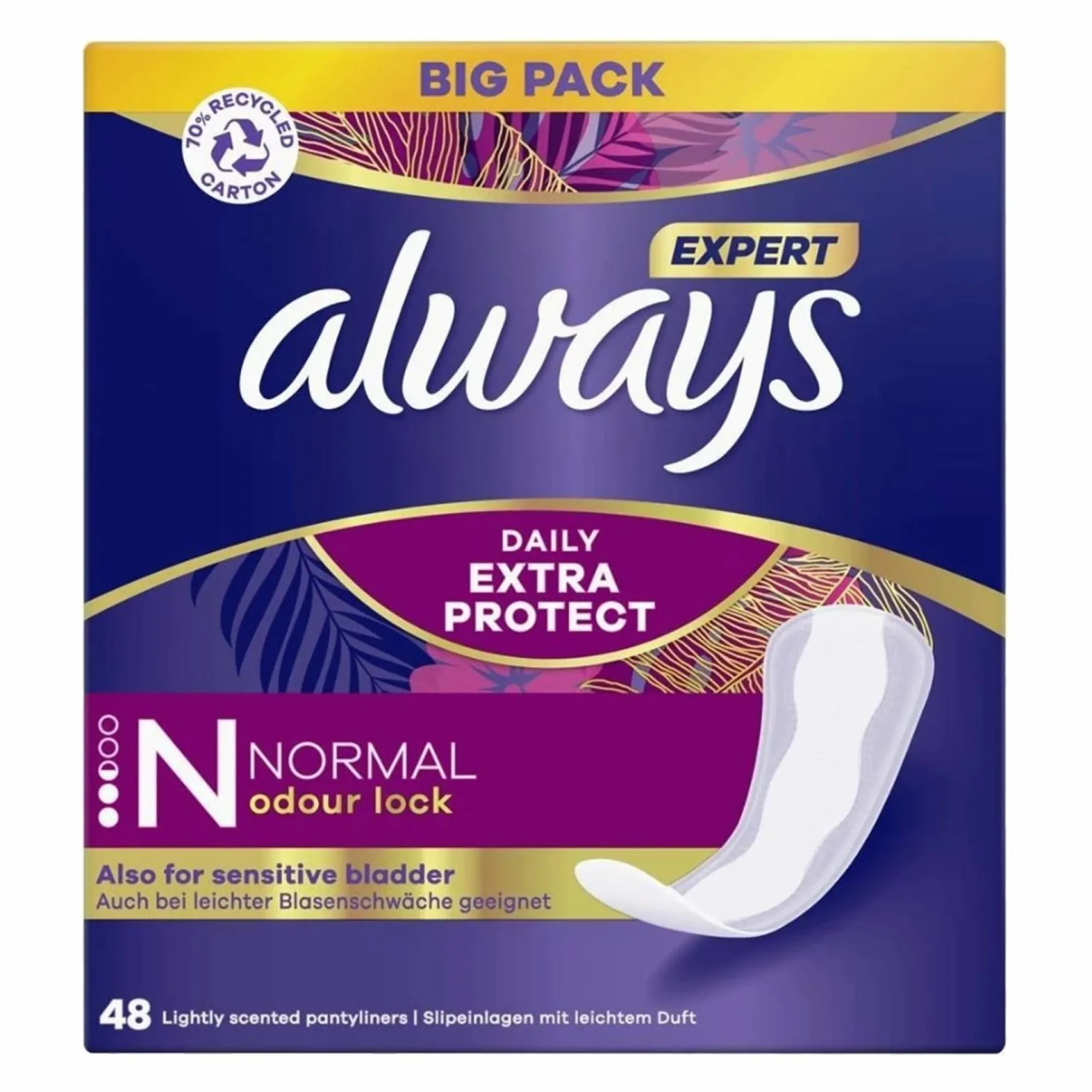 Hygiène|ALWAYS 48 protéges slip extra protect normal big pack