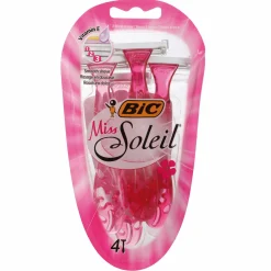 Hygiène|BIC 4 rasoirs à 3 lames miss soleil