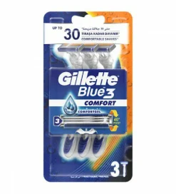 Hygiène|GILLETTE 3 rasoirs 3 lames Blue 3 Comfort
