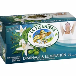 Boissons|LA TISANIÈRE 25 sachets de tisane drainage et élimination