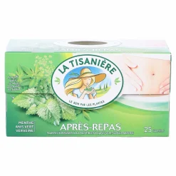 Boissons|LA TISANIÈRE 25 sachets infusion après-repas menthe anis-vert verveine