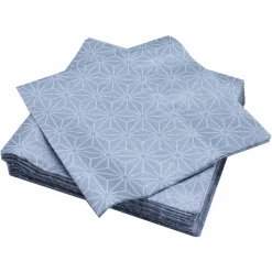 Vaisselle Jetable|Pique-Nique Et Camping|LE NAPPAGE 50 serviettes en ouate argent