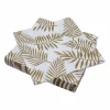 Vaisselle Jetable|Pique-Nique Et Camping|LE NAPPAGE 50 serviettes en ouate gold palm
