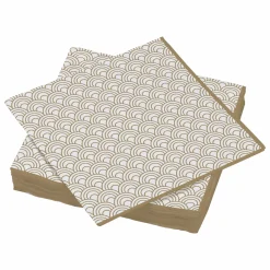 Vaisselle Jetable|Pique-Nique Et Camping|LE NAPPAGE 50 serviettes en ouate or moonlight