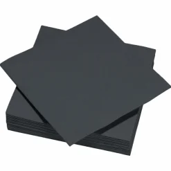 Vaisselle Jetable|Pique-Nique Et Camping|LE NAPPAGE 40 serviettes en papier noires