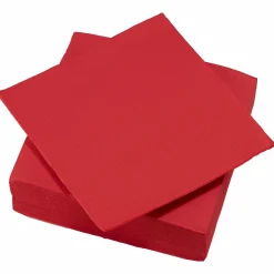 Vaisselle Jetable|Pique-Nique Et Camping|LE NAPPAGE 40 serviettes en papier rouges
