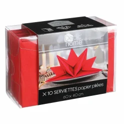 Vaisselle Jetable|Pique-Nique Et Camping|DECLIC HOME 10 serviettes en papier uni