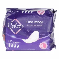 Hygiène|VOILEEN 10 serviettes ultra minces nuit