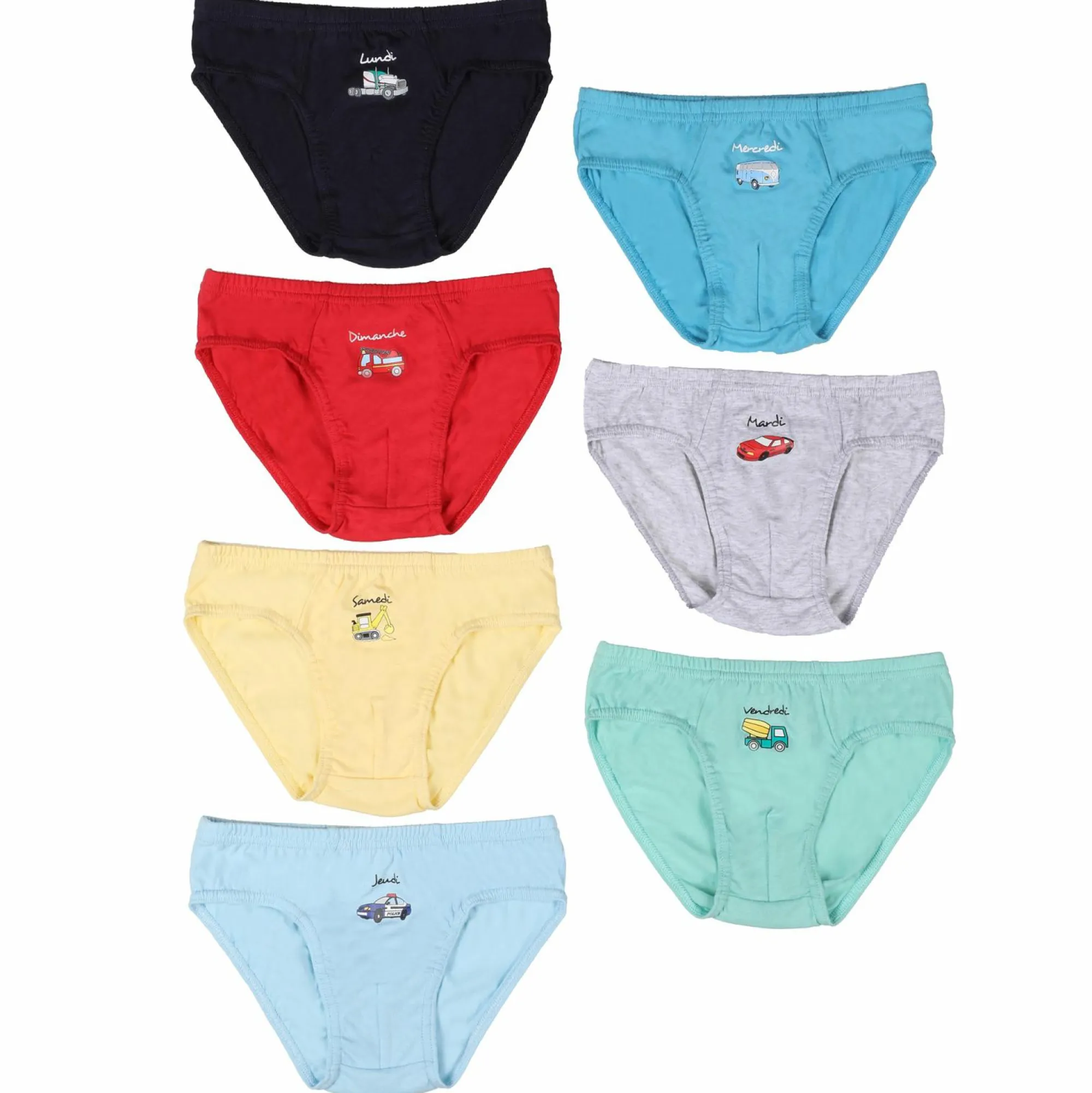Sous-Vêtements Et Vêtements De Nuit|Stokomani 7 slips en coton