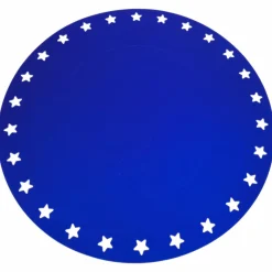 Vaisselle Jetable|Pique-Nique Et Camping|Stokomani 4 sous assiettes rondes bleu nuit