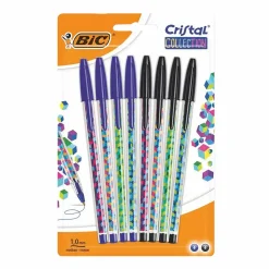 Papeterie Et Bureau|Stokomani 8 Stylos bille bleus et noirs