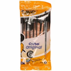 Papeterie Et Bureau|BIC 8 stylos bille noir