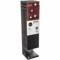 Mobilier|FIVE 3 étagères à fixer bord noir