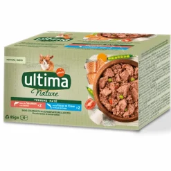 Animalerie|Stokomani 4 terrines de pâtée pour chat saumon et poisson