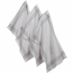 Linge De Cuisine|Stokomani 3 torchons à carreaux