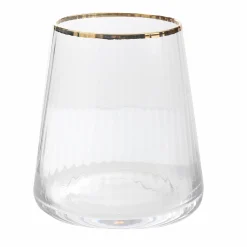 Vaisselle Et Service|TABLE EN FETE / APOINT 3 verres à eau bord doré