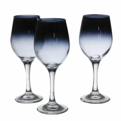 Vaisselle Et Service|DECLIC HOME 3 verres à pied en verre fumé