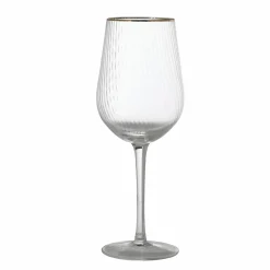 Vaisselle Et Service|Stokomani 3 verres à pieds bord doré