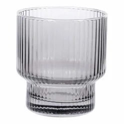 Vaisselle Et Service|COOK KEEN 3 verres Zada bas striés noirs