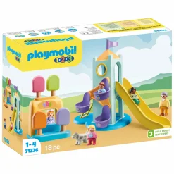 Jouet|De 0 À 24 Mois|PLAYMOBIL Aire de jeux avec toboggan