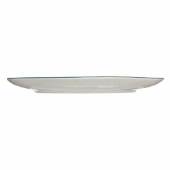 Vaisselle Et Service|SECRET DE GOURMET Assiette à dessert en porcelaine imprimé feuilles vertes 19cm