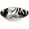 Vaisselle Et Service|SECRET DE GOURMET Assiette creuse en porcelaine imprimé feuilles noires 20cm