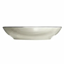 Vaisselle Et Service|SECRET DE GOURMET Assiette creuse en porcelaine imprimé feuilles noires 20cm