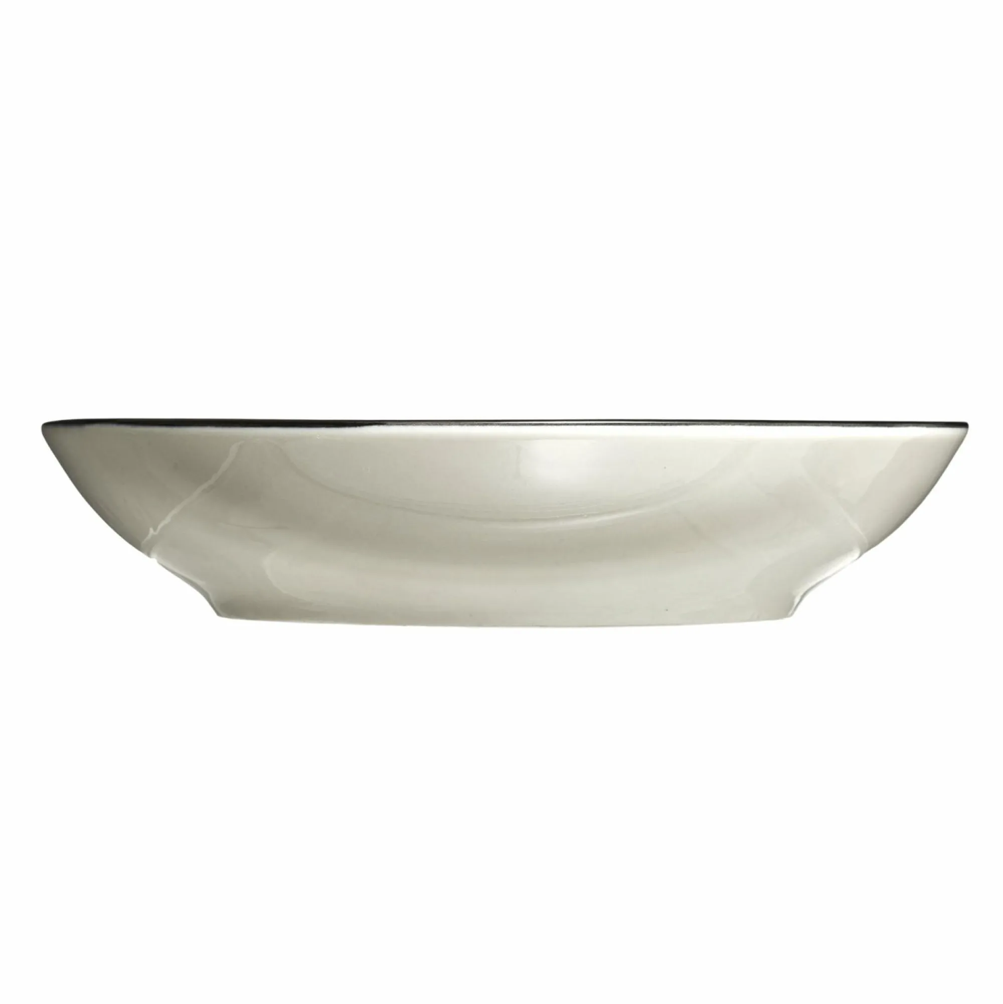 Vaisselle Et Service|SECRET DE GOURMET Assiette creuse en porcelaine imprimé feuilles noires 20cm