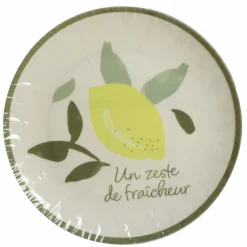 Vaisselle Et Service|Stokomani Assiettes citrons 20cm