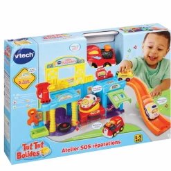 Jouet|De 0 À 24 Mois|VTECH Atelier de réparation Tut Tut Bolides