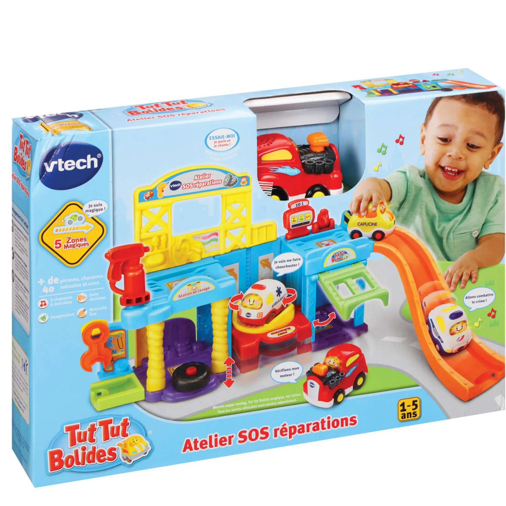 Jouet|De 0 À 24 Mois|VTECH Atelier de réparation Tut Tut Bolides