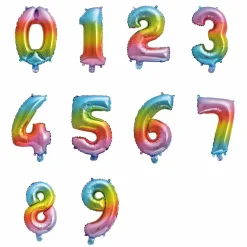 Fêtes Et Cérémonies|Stokomani Ballon chiffre arc-en-ciel
