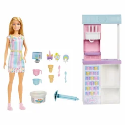 Jouet|De 2 À 4 Ans|BARBIE marchande de glaces