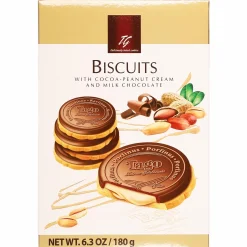 Épicerie Sucrée|Stokomani Biscuits à la crème de cacahuètes, cacao et chocolat au lait