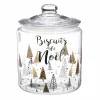 Conservation Et Rangement|COOK KEEN Bocal avec couvercle en verre décor de Noël 3.8L