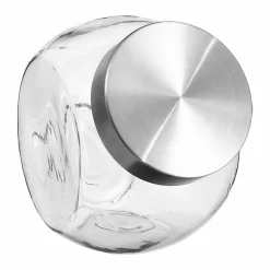 Conservation Et Rangement|FIVE Bocal penché 0.65L en verre et inox