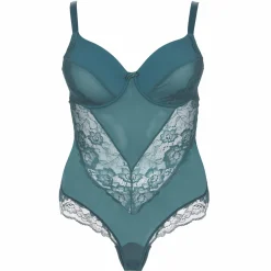 Lingerie Et Vêtements De Nuit|SEDUCCIA BODY DENTELLE FINE Vert