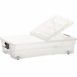 Rangement|Stokomani Boite de rangement à roulettes 60L