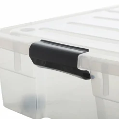 Rangement|Stokomani Boite de rangement à roulettes 60L