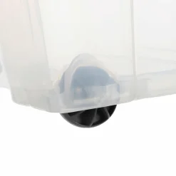 Rangement|Stokomani Boite de rangement à roulettes 60L