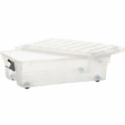 Rangement|Stokomani Boite de rangement à roulettes 30L