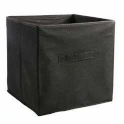 Rangement|FIVE Boite de rangement cube noire